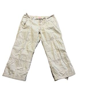 Y2K Bluenotes capri pants Sofia size 11 beach casual lightweight drawstring